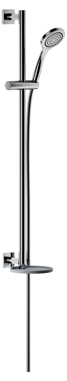 KEUCO Brause-Set IXMO 59587, mit Ablage weiß, eckig, verchromt