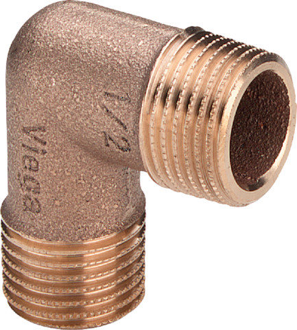 Viega Winkel 90 Grad 3091 in R3/8 x R3/8 Rotguss