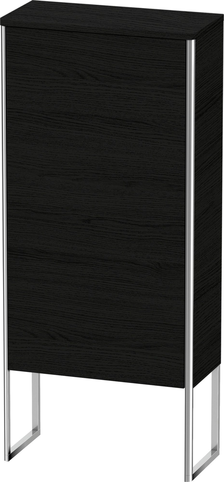 Duravit Halbhochschrank XSquare stehend,TA li 1136x500x236mm, Eiche Schwarz