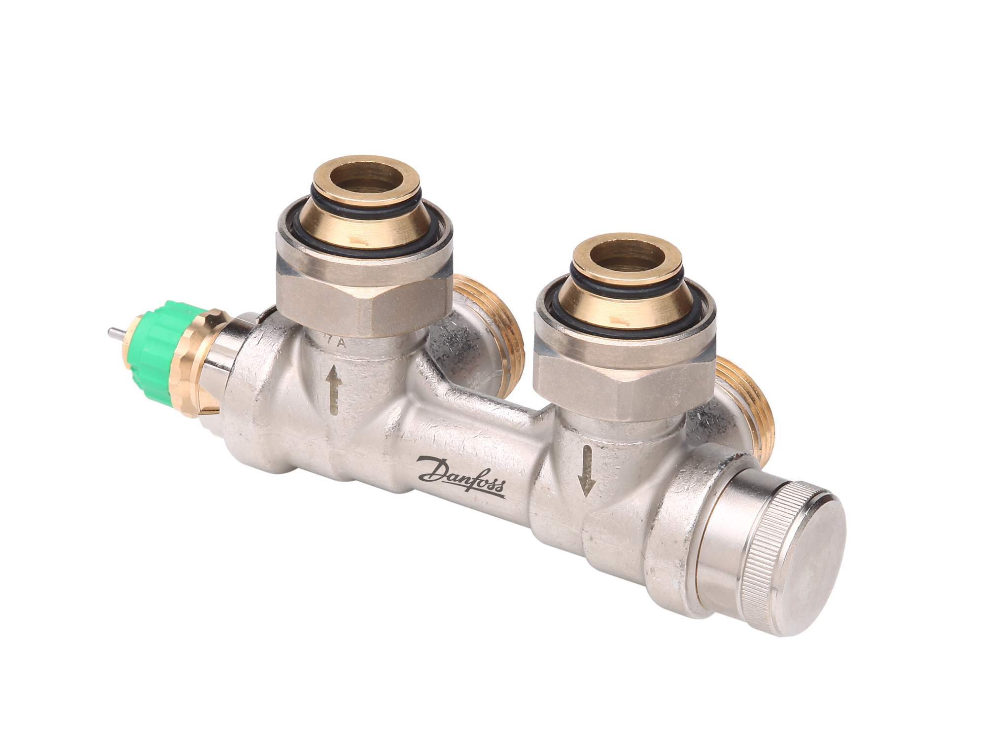 Danfoss dyn. VHS-DV Fühler links Eck, Ventileinsatz im VL für HK mit 3/4"