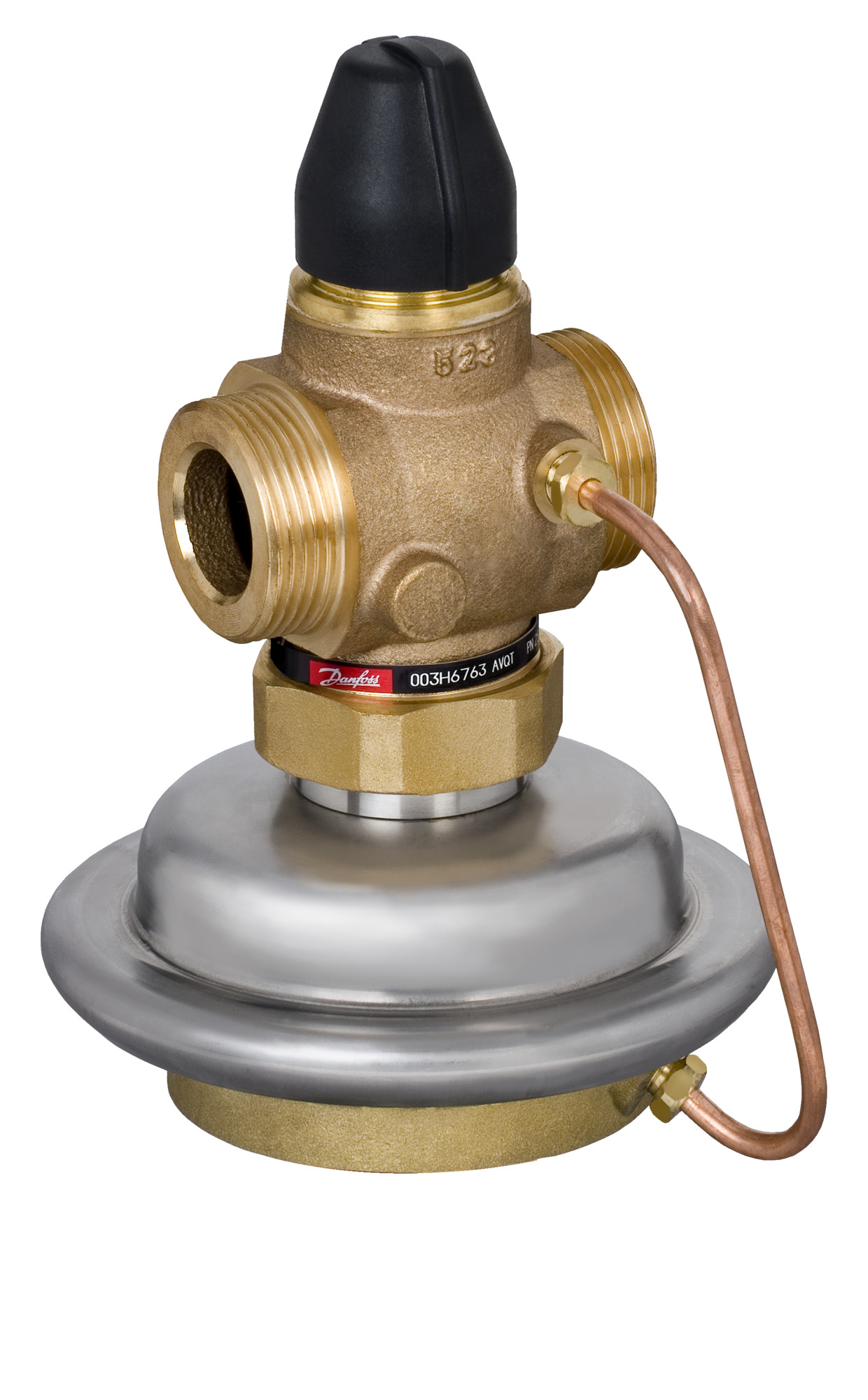 Danfoss Vol.-stromregl. mit Therm. AVQT DN50, Kvs 25,0, PN25, Flansch