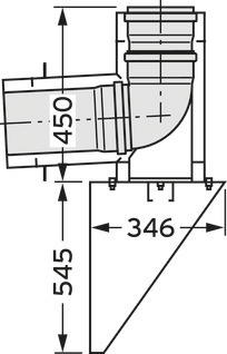 Vaillant Außenwandanschluss DN 225/160 Edelstahl für Abgassystem Fassade DN 160 Vaillant Außenwandanschluss DN 225/160 Edelstahl für Abgassystem Fassade DN 160