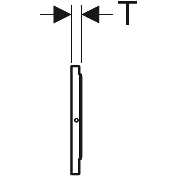 Geberit Sigma10 WC-Strg. elektron.Spül, Batt. 2-M-Sp., auto./bl/man./BT, gebü. pol.