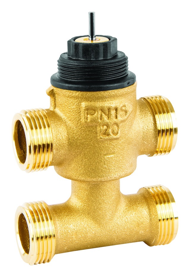 Resideo Dreiwegeventil VYE, PN16 DN20, kvs 2.5, flach dichtend, Auf/Zu Resideo Dreiwegeventil VYE, PN16 DN20, kvs 2.5, flach dichtend, Auf/Zu