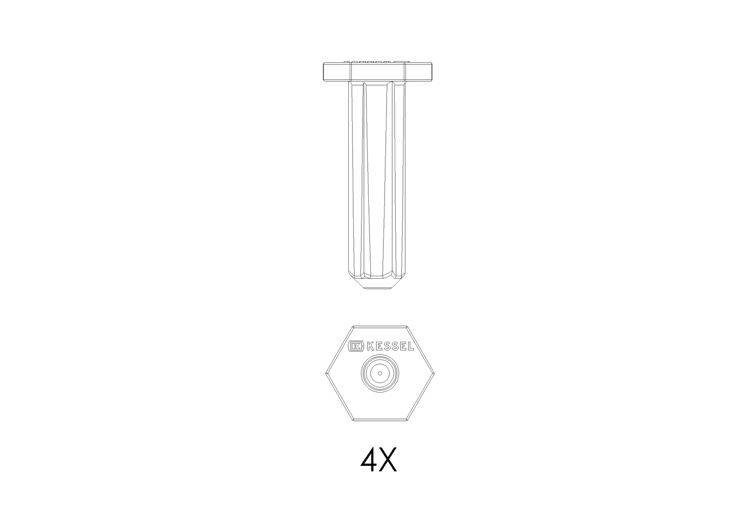 KESSEL-Schall- und Setzungsdämpfer Bohrdurchmesser 14 mm