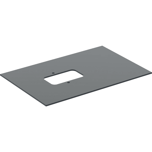 Geberit Glasplatte für Citterio US m. Glaspl. für AWT, Breite WT 75 cm,, schwarz
