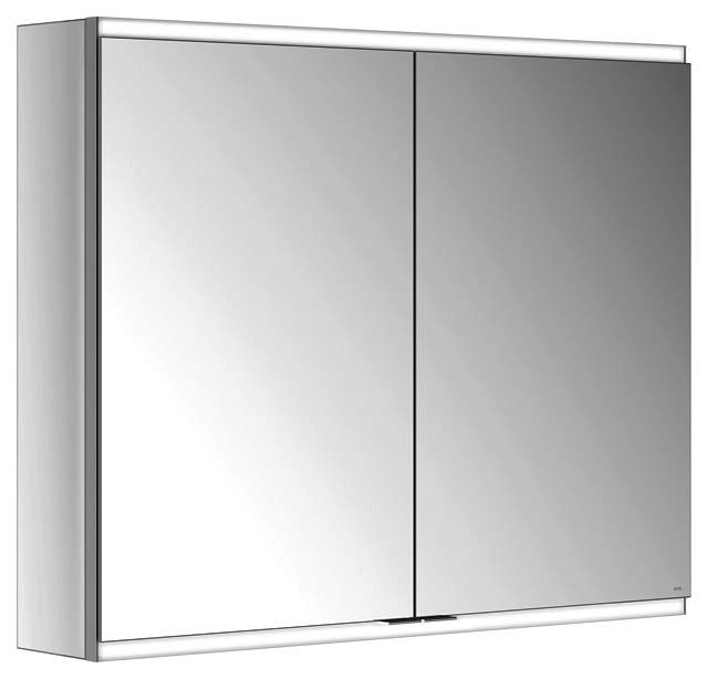 KEUCO Royal Modular 2.0 SPS, bel. 80021, Vorb,2Steckd,sb-elox,900x700x160mm