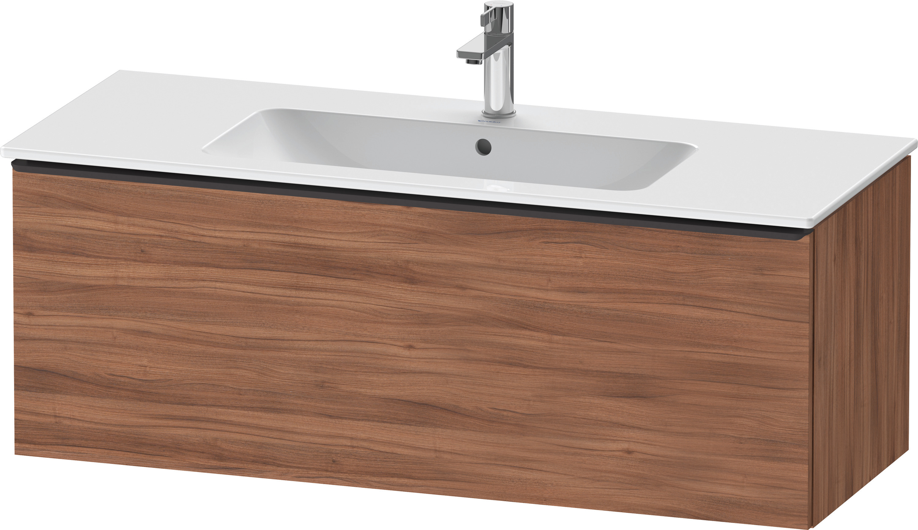 Duravit D-Neo WTU,Wdh,Ausz:1,Gr:Diamant Schw. 1210x462x440mm,Nussbaum Matt, Dekor