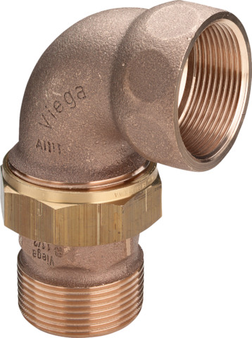 Viega Winkelverschraubung 3088 flachdichtend in R3/4 x Rp3/4 Rotguss