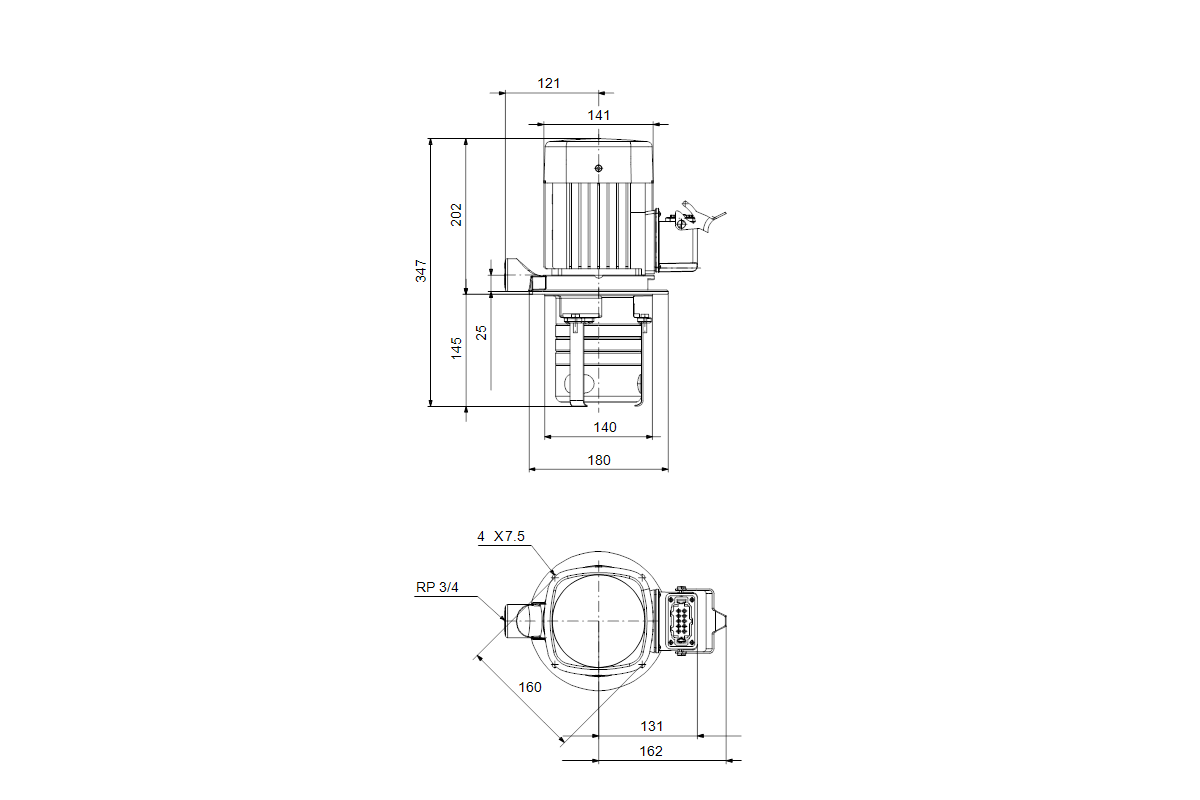 GRUNDFOS Eintauchpumpe MTH2-7/1 A-W-A-AQQV 230/400V 50/60 H