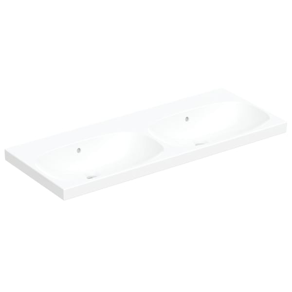 Geberit Acanto Doppel-WT f. US, 120x48cm einfache Bef., o. Hl., m. Ül., weiß