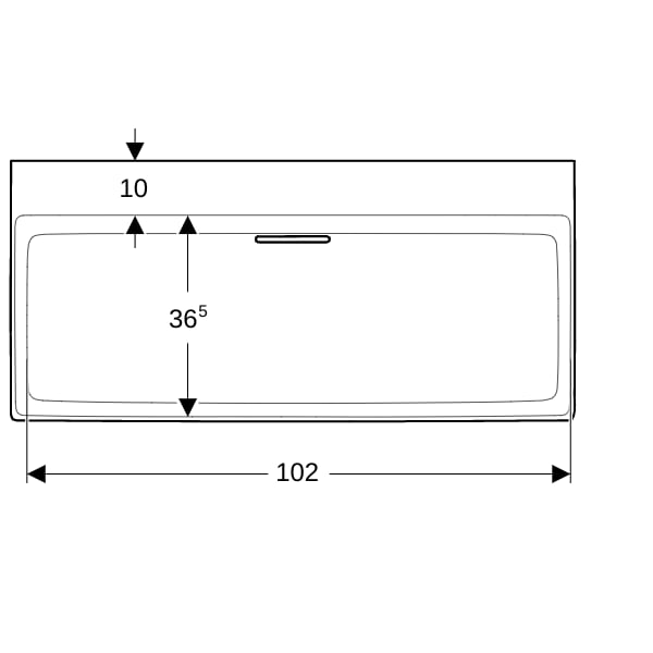 Geberit ONE Waschtisch 105x48cm, CleanDrain o. Hl., o. Ül., weiß, KeraTect/weiß glzd
