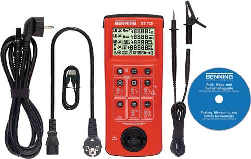 Gerätetester ST 725 Batterie-/Netzbetrieb L270xB115xH55mm Gerätetester ST 725 Batterie-/Netzbetrieb L270xB115xH55mm