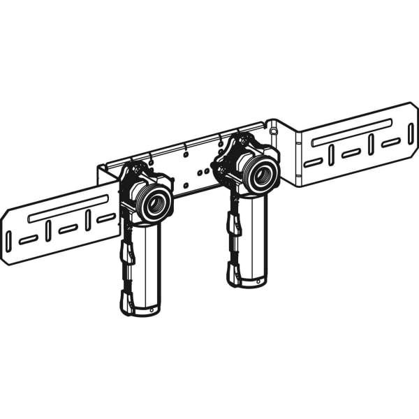 Geberit PushFit Anschlussdose 90Gr Rg/Ms d16-16-Rp1/2 vormontiert