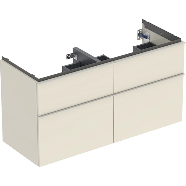 Geberit iCon Unterschrank für DWT, 4 Schubl. 118,4x61,5x47,6cm, sandgrau