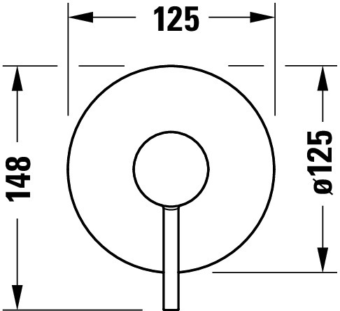 DU Circle Einhebelmischer Unterputz Set Chrom HG