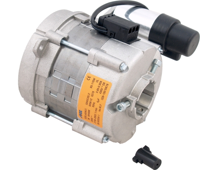 Wolf Elektromotor m. Kondensator für Cuenod-Gelbbrenner Wolf Elektromotor m. Kondensator für Cuenod-Gelbbrenner