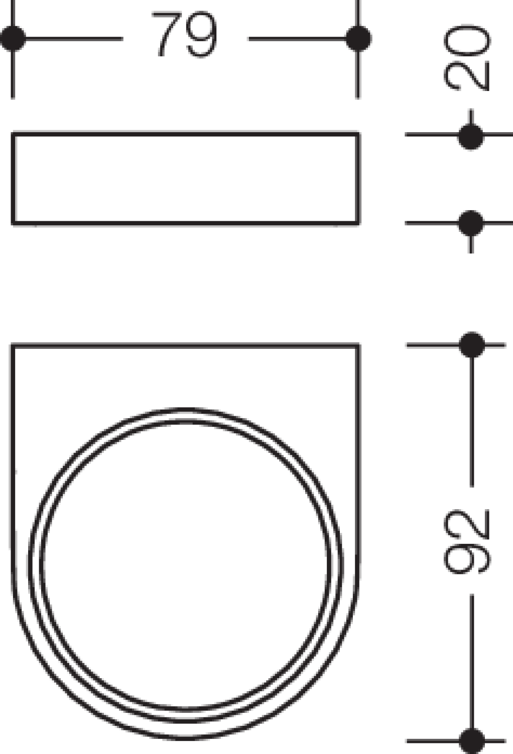 HEWI Halter Sys 800 K, für Becher, Seifenspender signalweiß