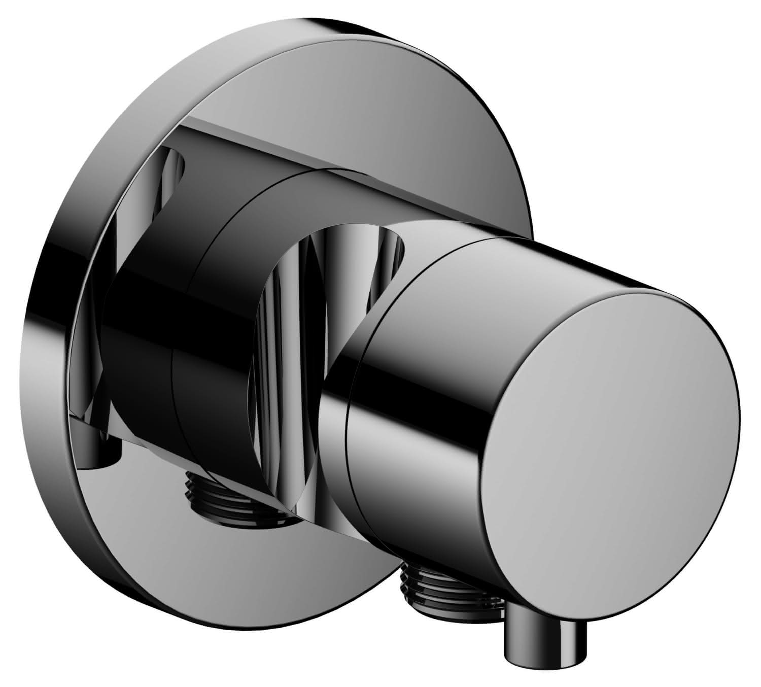 KEUCO Absperrventil IXMO Comfort 59541,rund Schlauchanschl./Brauseh., verchromt
