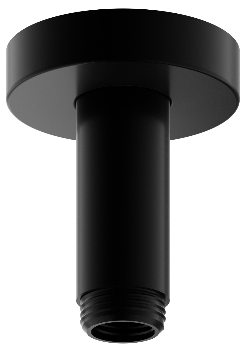 KEUCO Brausearm Elegance 51689, Deckenanschluss, 100mm,Schwarzchrom geb.
