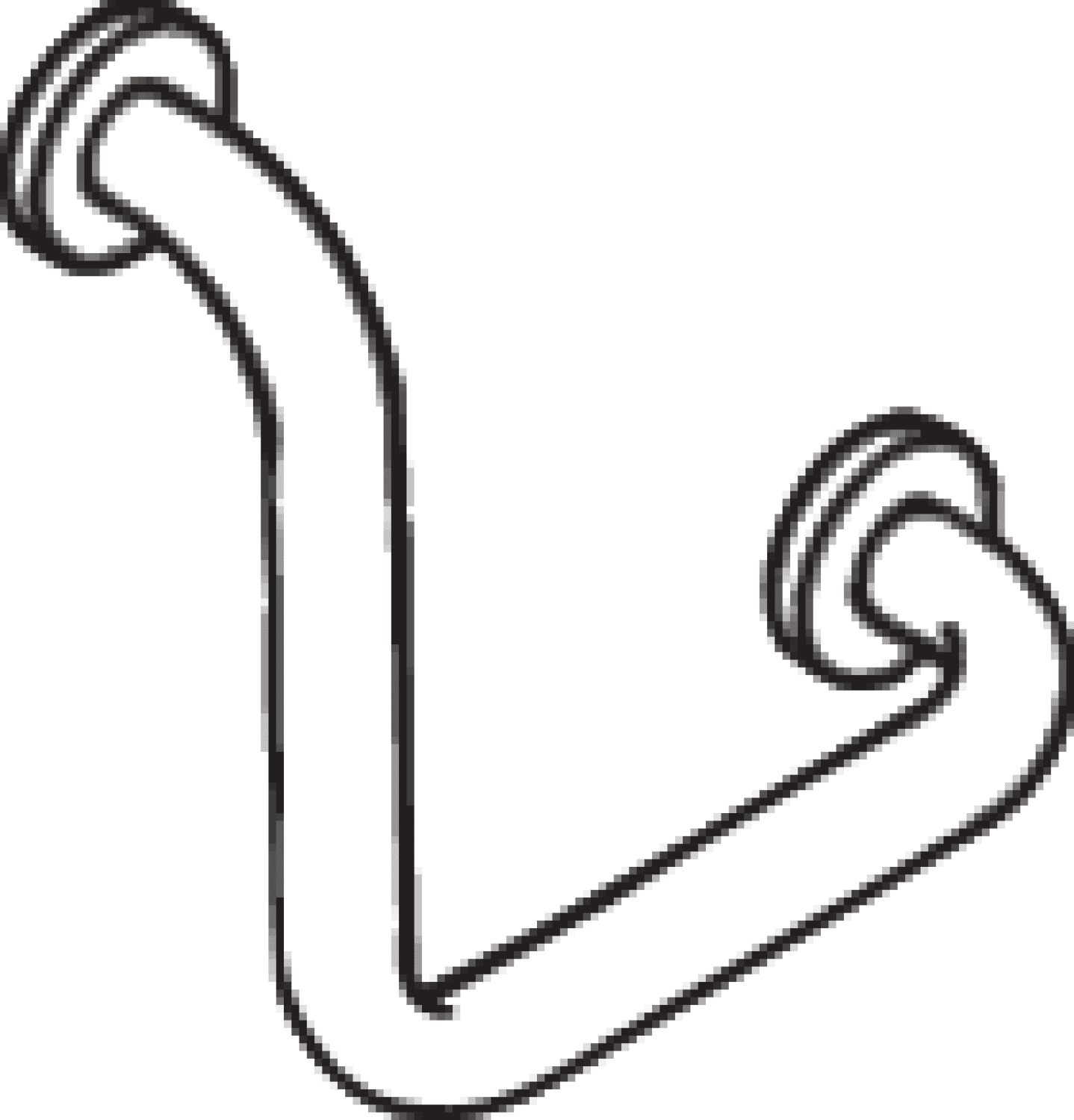 HEWI Winkelgriff Ser 801, d:33, AM:255mm, W:255mm rubinrot