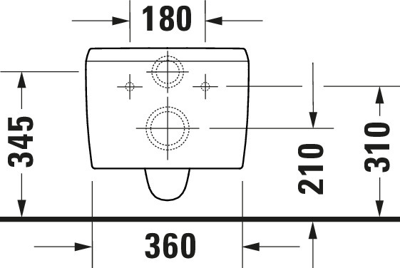 Duravit Qatego WWC 570mm, Tiefsp.,Rimless verdeckte Bef.,Scharnier vorm.,Weiß HG