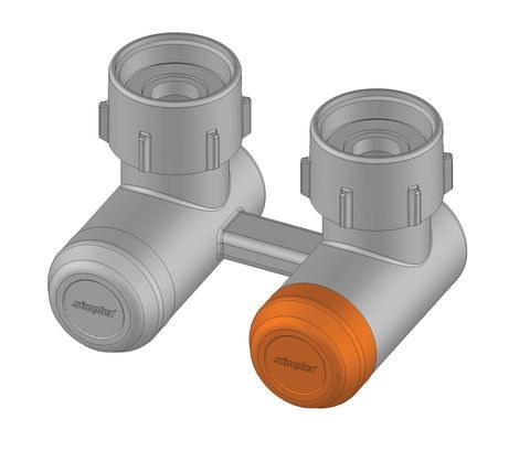Flamco Kappe f. Hahnblock MULTIGRIP Kunststoff nickelfarben