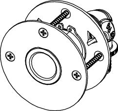 TECEflex Wanddurchführung mit Druckring Dim.16 x Rp 1/2" Siliziumbronze