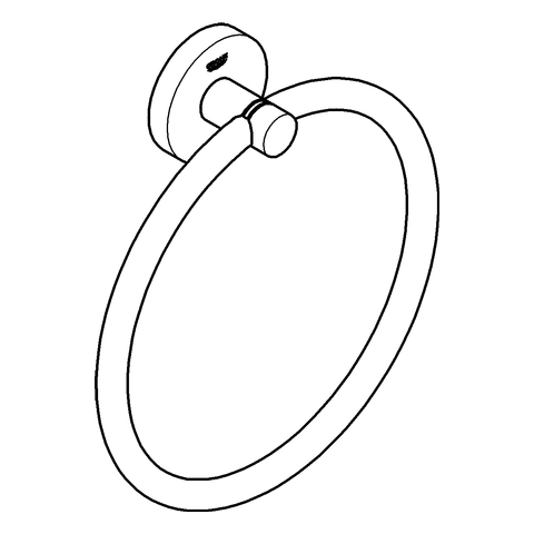 GROHE Handtuchring Essentials 40365_1 hard graphite