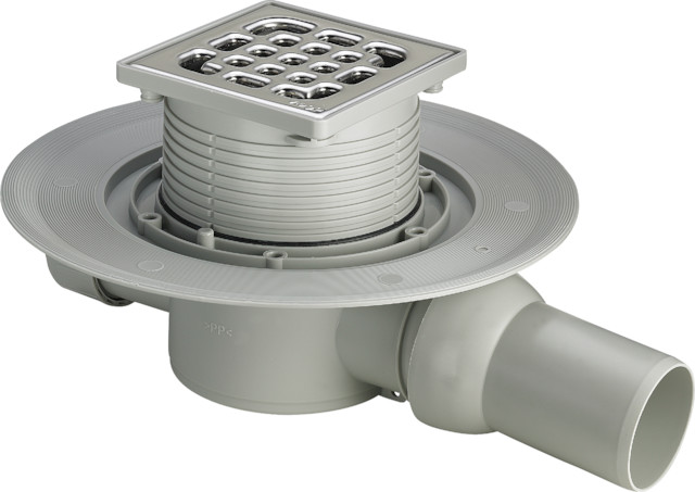Viega Badablauf 4935.1 in 40x50mm Kunststoff grau Viega Badablauf 4935.1 in 40x50mm Kunststoff grau