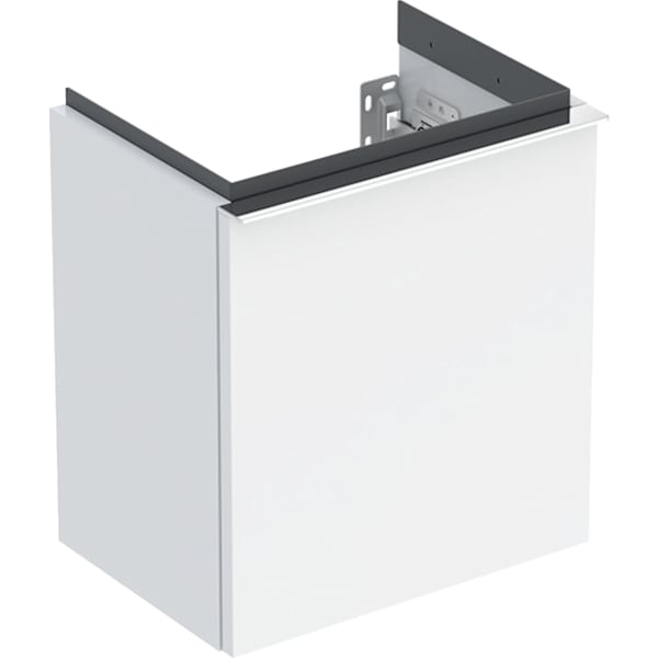 Geberit iCon Unterschrank für HWB, 1 Tür li 37x41,5x27,9cm, weiß hgl./Gr. chrom