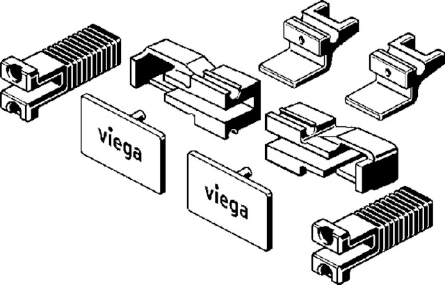 Viega Zubehörset Advantix Vario 4967.86 in 300-1200mm Edelstahl glänzend