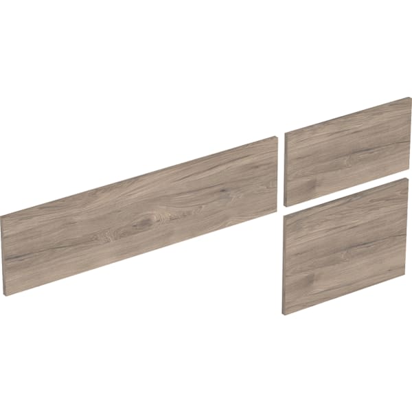 Geberit VariForm Set Schubl.-Front für US für WT, mit 3 Schubl. B=135cm, Nussbaum