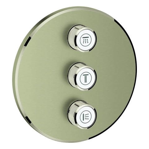 GROHE 3-fach UP-Ventil Grohtherm Smart Control 29122 FMS rund nickel gebürstet
