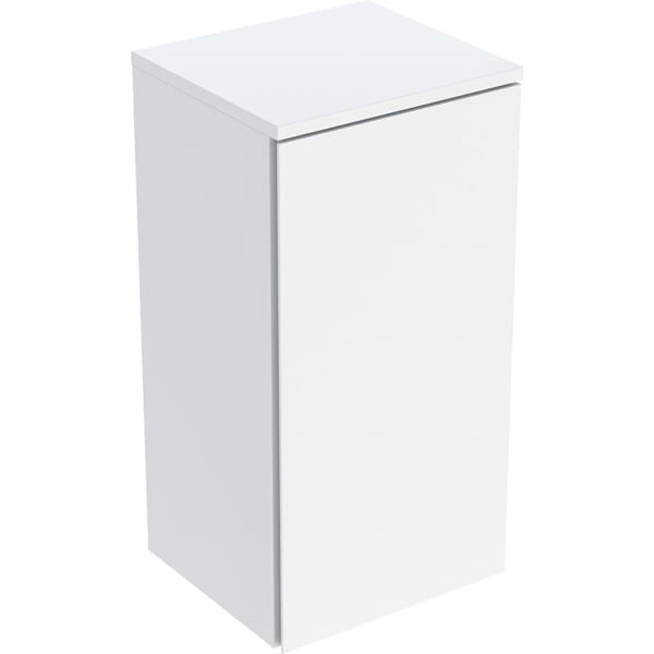 Geberit Renova Plan Seitenschrank mit 1 Tür 33x65x29,7cm, weiß/l. seidenglanz