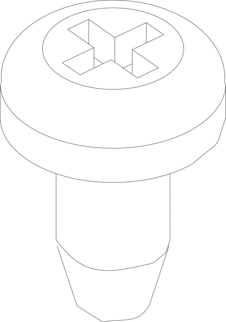BOSCH Ersatzteil TTNR: 29106114320 Schraube 4,8x13 (10x) everp