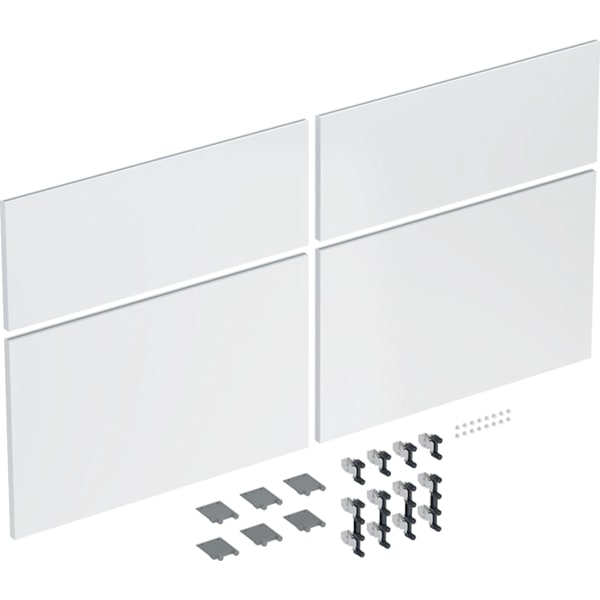 Geberit Schubladenfront Set (4 St.) für iCon US für DWT B:120cm, weiß glänzend