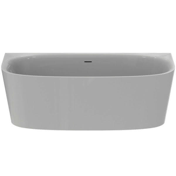 IS D-Form-Badewanne DEA f.Wandanbindung, m.Ablauf, 1800x800x475/610mm, Weiß