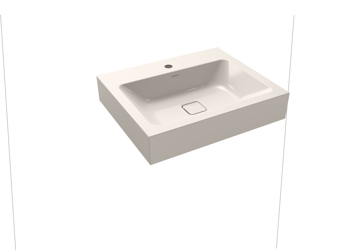 KA WB CONO WANDWASCHTISCH Mod.3089,600x 500mm,pergamon,PEFF,AD,m. 1HL,oÜL