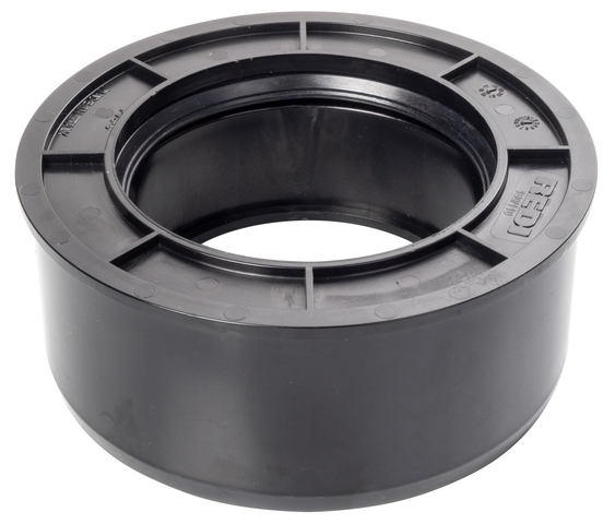 airfit Superkurz-Reduzierstück DN160x110 aus PVC, schwarz