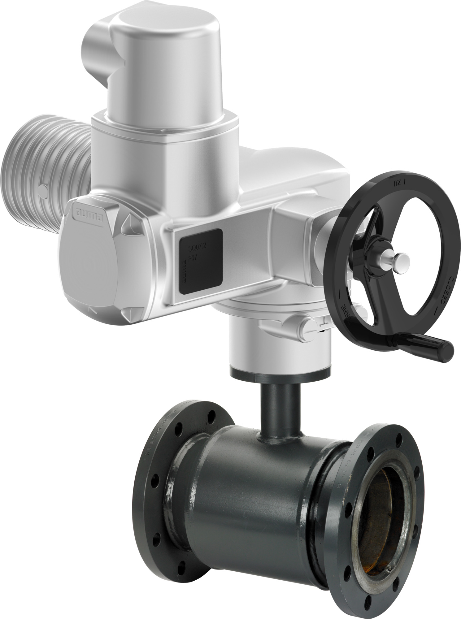 Danfoss JIP-FF 116.10A DN65 PN16, FL/FL RB m.Schwenkantrieb SQ05.2 AUMA-NORM