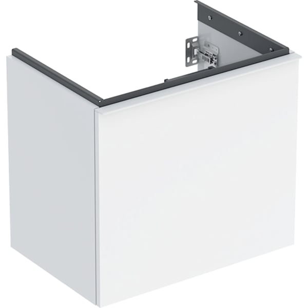 Geberit Acanto US für WT B:60cm, 1 Schubl. 1 i.Schubl., verk. Ausld., weiß hgl.