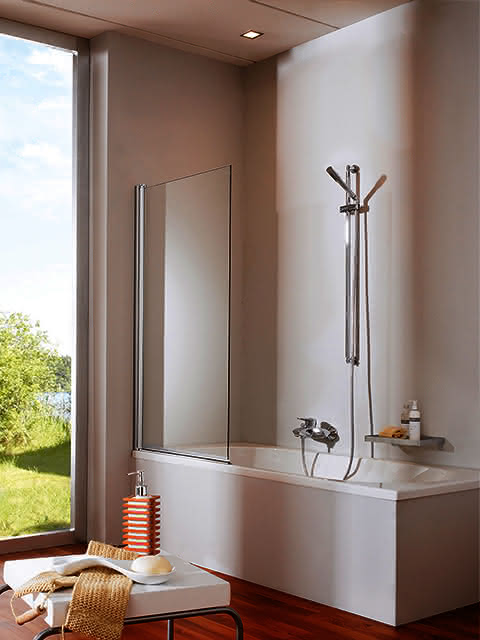Hüppe DA 501 Design pure BW Abt. 1tlg.75 H:1500 silber matt klar