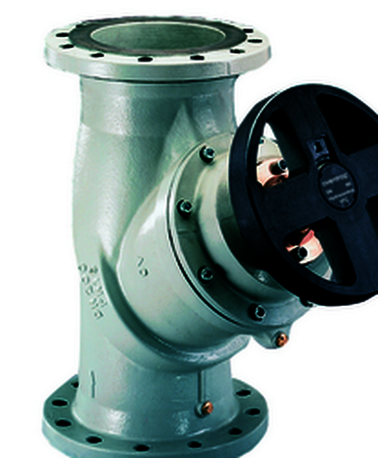 OVENTROP-Strangreg.Vent.Hydrocontrol VFC DN200, PN16, Flansch/DIN,2 Meßvent.,GG25