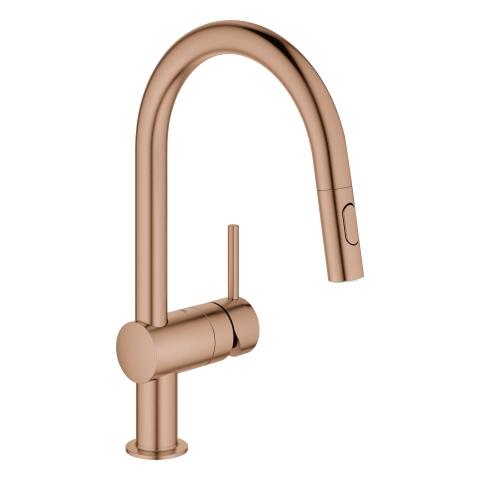 GROHE EH-Spültischbatterie Minta 32321_2 C-Auslauf Spülbrause warm sunset geb.