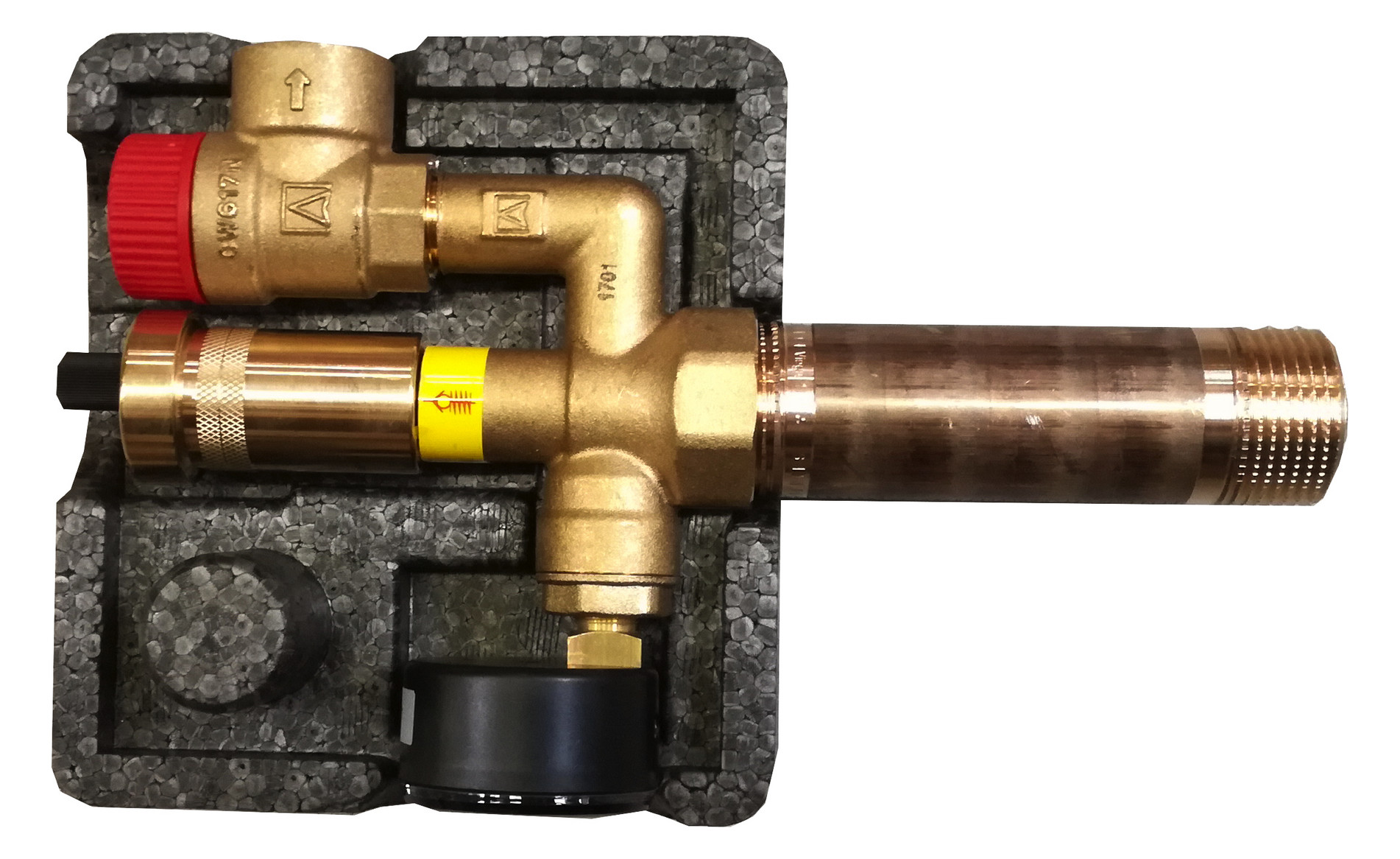 MHG Kesselsicherheitsgruppe kompl. Rp 1, 3 bar, mit Iso, bis 50 kW