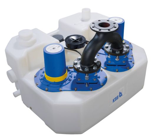 KSB Hebeanlage MiniCompacta UZ2.150 D/C mit Rückflusssperre, Steuerung LCB2