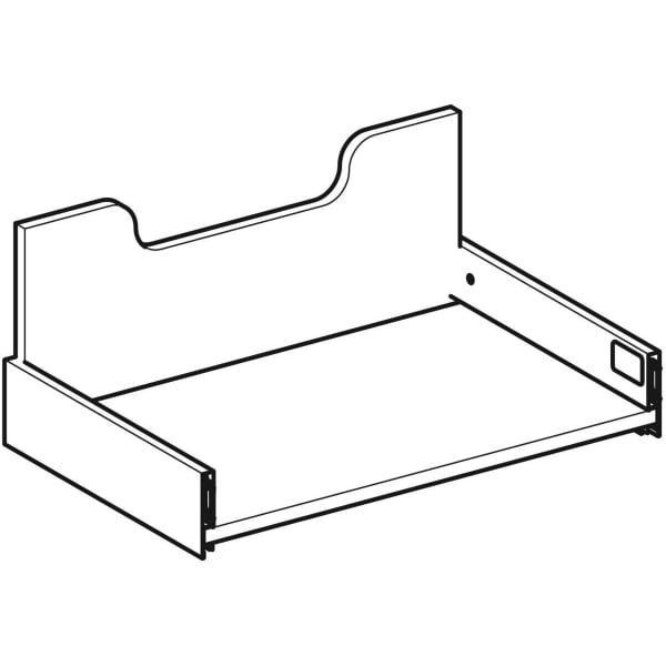 Geberit Untere Schublade o. Kappen, Front, Auszugsschienen, zu WTU B: 60cm