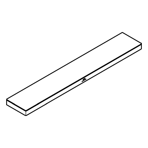 GROHE Ablage Allure 40965_1 Wandmontage Glas/cool sunrise gebürstet