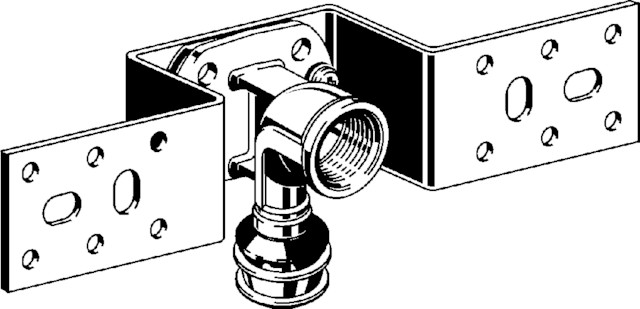 Viega Montageeinheit Raxofix 5323 in 16mm x Rp 1/2 Siliziumbronze